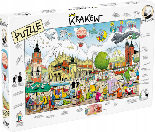 Puzzle 1000 prvky - Kraków, obr A. Mleczko