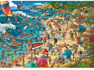 Puzzle 1000 Elements crazy Beach