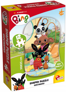 Zajačik Bing - Puzzle 12el Bing Prvá Liscle Puzzle (24m +)