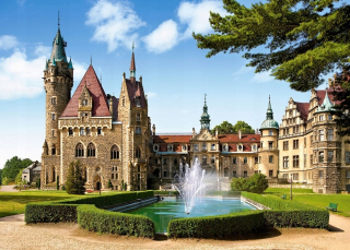Puzzle 1500 Moszna Castle, Poľsko Moszna Zámok /