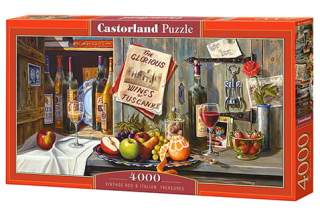Puzzle 1500 Vintage Red & talianskej pokladov CA