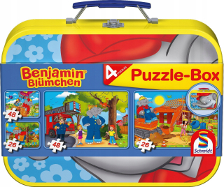 Puzzle 2 x 26 + 2 x 48 v prípade slon Benjamin