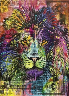 Puzzle 2000 Elelements Heart Lion 29894 Heye