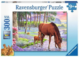 300 Puzzle prvky - Kone pri západe slnka