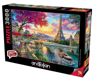 Puzzle 3000 v Paríži, kaviareň na Seine