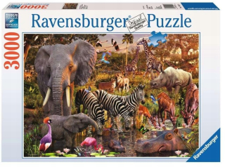 Puzzle 3000 afrických zvierat