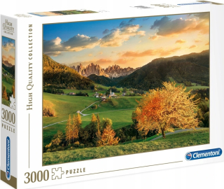Puzzle 3000 EL Kvalitné Alpy Clementoni