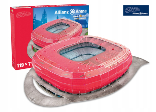 3D Puzzle Allianz Arena Bayern Mníchov Vľavo