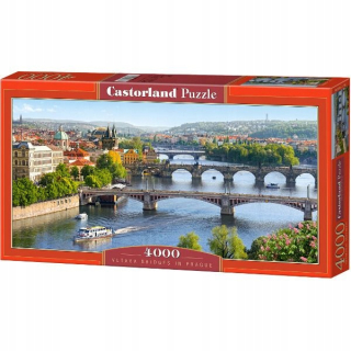 Puzzle 4000 vltavskej mosty v Prahe 400096