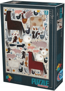Puzzle 500 Andrea Kurti, Zvieratá