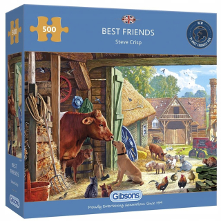 Puzzle 500 El zvieratá na farme farm Wise