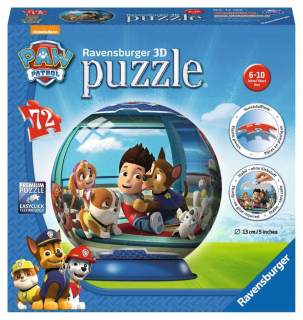 Paw Patrol - Puzzle 72 el. 3d Dog Patrol Ravensburger