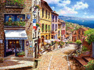 Popoludní Puzzle Castorland 3000 v Nice