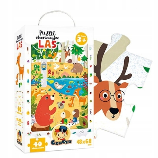 Puzzle chápadlo pozorovanie lesnej 40 el.