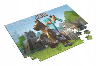 Puzzle pre Fana Minecraft s názvom pre darček