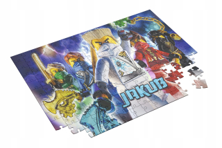 Puzzle pre Ninjago ventilátor s názvom pre darček