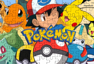 Puzzle pre pokemon 70 el fanúšikov. + Text a pole!