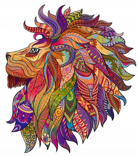 Drevené puzzle pre dospelých Lion Premium | A4
