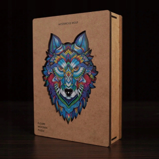Drevené puzzle pre dospelých prémie Wolfa A3