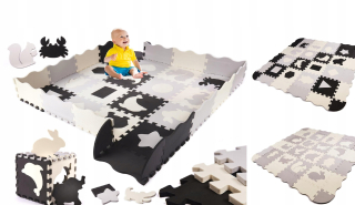 Vzdelávacie puzzle mat HIGH SAFE ohrádka XL