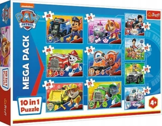 Puzzle PSI Patrol 10W1 Trefl 90355 MEGA balíček