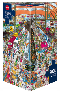 Puzzle Heye 2000el. Railway (Puzzle + plagát)