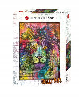 Heye 2000el puzzle. The Lion, The Jolly zvieratá (2000el).