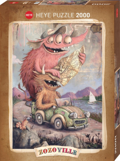 Heye 2000el puzzle. Zozoville, výlet na výlet