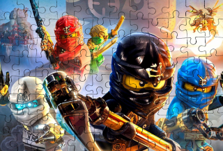Lego Ninjago 252 el + puzzle. FREE textu a box