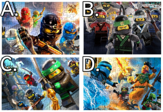 Lego Ninjago puzzle Mnohé konštrukcia + balenie!