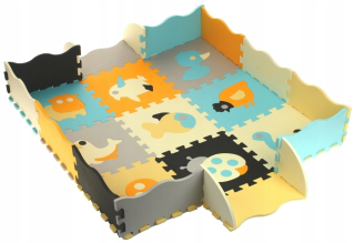 Foam Puzzle Ohrádka Mat FencesThe Tvary Farby