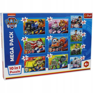 Psím hliadka Trefl Puzzle - Mega balenie 10in1