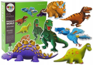 Puzzle Svet dinosaurov 31 Elements 6 Dinosaury