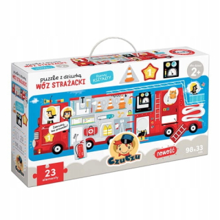 Puzzle s Keyhole auta Firehouse 23 ELEM Chu Chu