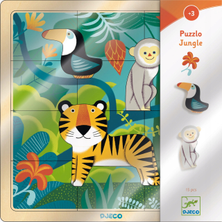 Drevená Puzzle Jungle Djeca