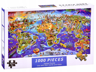 Vzdelávacie puzzle prvky KRAJINA 1000