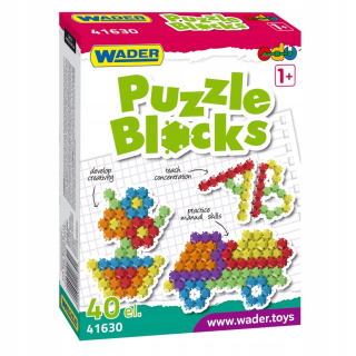 Stavebnica - Vzdelávacie puzzle darček pre ročného 1+ dieťaťa