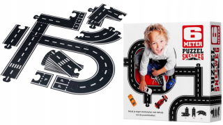 Kreatívne puzzle 2v1 Cesta, Železnica, 6 metrov