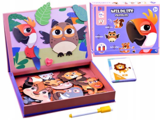 Magnetické puzzle Zvieratá 54el Blackboard ZA971