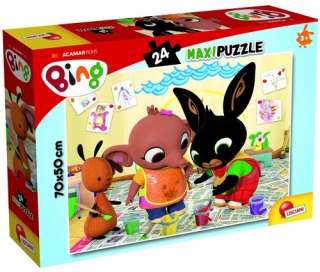 Zajačik Bing - Maxi 24 prvkov hádanky. Bing. Art Attack!