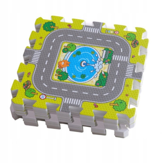 Pena puzzle podložka pre deti ulice 31x31cm DX6