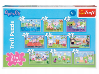 Peppa Swink Puzzle, Trefl Puzzle, sada 9 v 1 FV