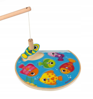 Puzzle s magnetmi Janod Fast ryby s tyčou
