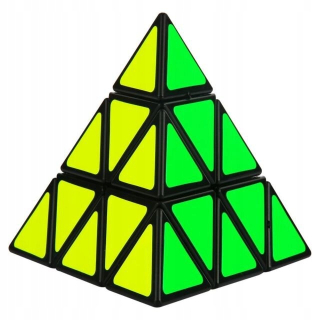 Pyraminx Cube logická hra s čiernym rámčekom 9,5 cm