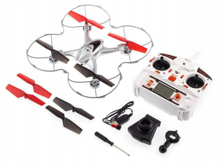 Quadocopter Dron LED svetlá FPV CAMERA 3D Rotation