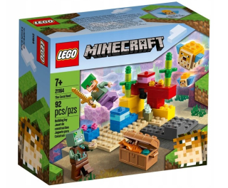 Minecraft - Koralový útes priamo z Minecraft Lego 21164, 7+