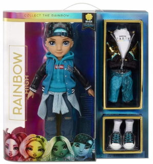 Bábika - BÁBIKA RAINBOW VYSOKO MÓDNA TEAL BOY