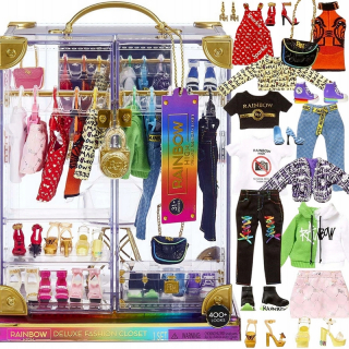 Rainbow High Deluxe šatník s oblečením bábiky