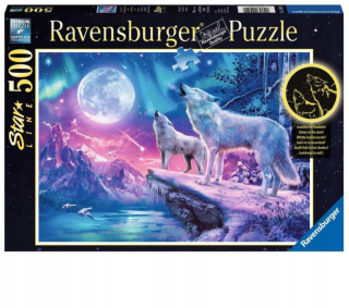 Ravensburger 500 el. Vlk v aura polárnom puzzle