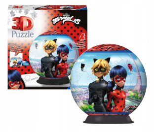 Ravensburger Puzzle 3D zázračný Biedronka a mačka
